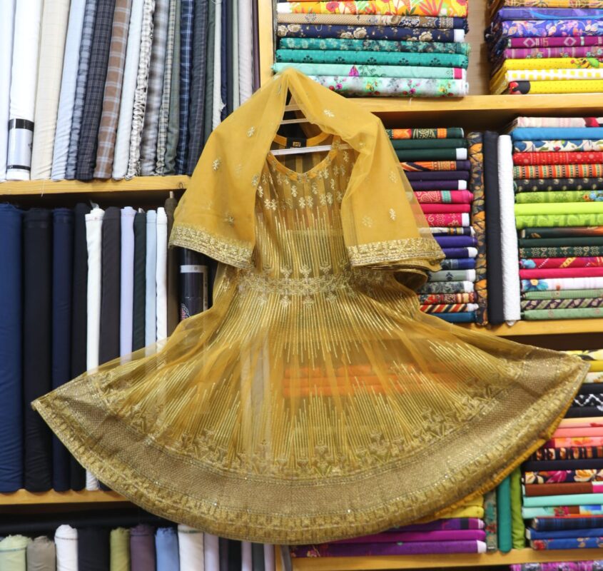 Shafoon net frock pic